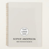 Benutzerdefiniertes Logo Interior Designer Beige G Planer (Vorderseite)