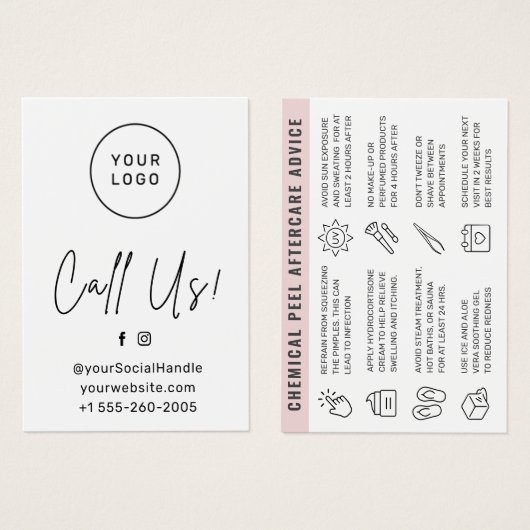 Benutzerdefiniertes Logo Jede farbchemische Peel-A (Vorne & Hinten)