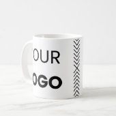 Benutzerdefiniertes Logo Kaffeetasse (Vorderseite Links)