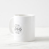 Benutzerdefiniertes Logo Kaffeetasse (Vorderseite Links)