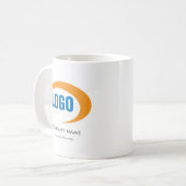 Benutzerdefiniertes Logo Kaffeetasse (Vorderseite Links)
