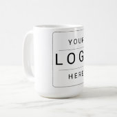 Benutzerdefiniertes Logo Kaffeetasse (Vorderseite Links)
