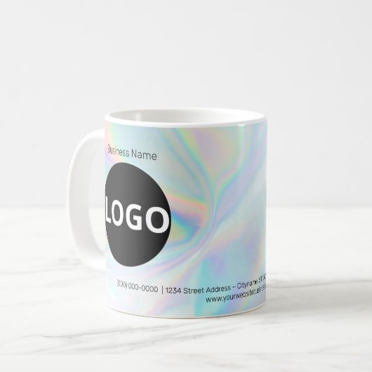 Benutzerdefiniertes Logo Kaffeetasse (Vorderseite Links)