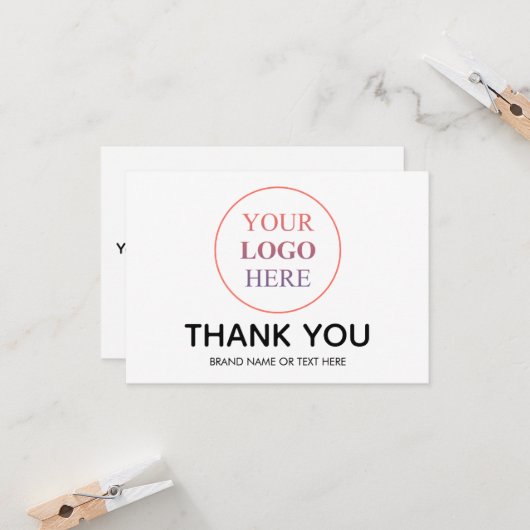 Benutzerdefiniertes Logo - Keine Mindestbestellung Karte (Vorderseite/Rückseite Beispiel)