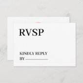 Benutzerdefiniertes Logo - Keine Mindestbestellung RSVP Karte (Vorne/Hinten)