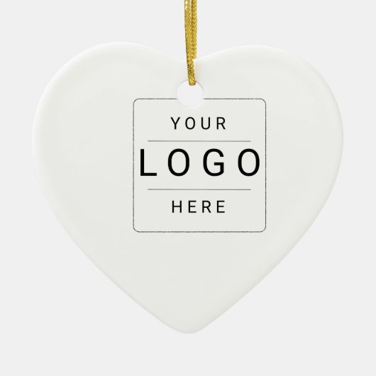 Benutzerdefiniertes Logo Keramik Ornament (Vorne)