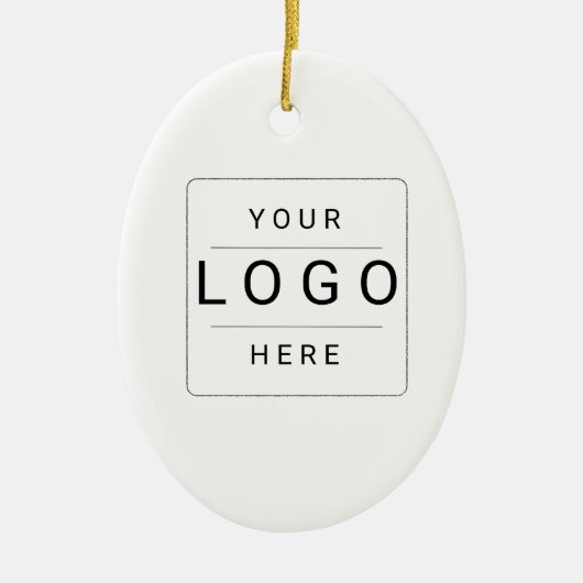 Benutzerdefiniertes Logo Keramik Ornament (Vorne)