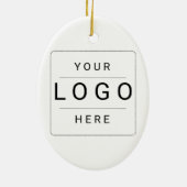 Benutzerdefiniertes Logo Keramik Ornament (Hinten)