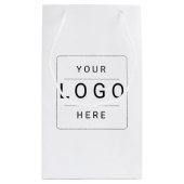 Benutzerdefiniertes Logo Kleine Geschenktüte (Rückseite)