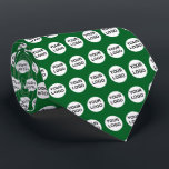 Benutzerdefiniertes Logo Krawatte<br><div class="desc">Eigene Logo-Krawatte im grünen Hintergrund. Ersetzen Sie das Template Logo durch Ihr eigenes Logo,  um eine personalisierte Logo-Krawatte zu erstellen.</div>