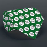 Benutzerdefiniertes Logo Krawatte<br><div class="desc">Eigene Logo-Krawatte im grünen Hintergrund. Ersetzen Sie das Template Logo durch Ihr eigenes Logo,  um eine personalisierte Logo-Krawatte zu erstellen.</div>