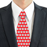 Benutzerdefiniertes Logo Krawatte<br><div class="desc">Eigene Logo-Krawatte im roten Hintergrund. Ersetzen Sie das Template Logo durch Ihr eigenes Logo,  um eine personalisierte Logo-Krawatte zu erstellen.</div>