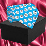 Benutzerdefiniertes Logo Krawatte<br><div class="desc">Eigene Logokombination im blauen Hintergrund. Ersetzen Sie das Template Logo durch Ihr eigenes Logo,  um eine personalisierte Logo-Krawatte zu erstellen.</div>