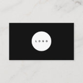 Benutzerdefiniertes Logo Kreis professionell schwa Visitenkarte (Vorderseite)