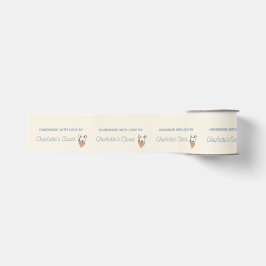 Benutzerdefiniertes Logo-Label für handgefertigte  Ripsband