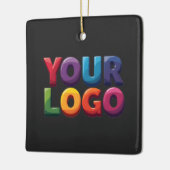 Benutzerdefiniertes Logo|Laden Sie Ihr Logo hoch | Keramikornament (Links)