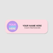 Benutzerdefiniertes Logo Magnetfeld- oder Sicherhe Namensschild (Vorderseite)