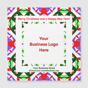 Benutzerdefiniertes Logo Magnetic Happy Weihnachts Magnetkarte