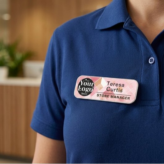 Benutzerdefiniertes Logo Magnetisch / Sicherheitsn Namensschild