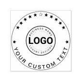 Benutzerdefiniertes Logo & Marken-Text | Moderne r Permastempel (Design)