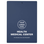 Benutzerdefiniertes Logo Medizinische Klinik Gesun Klemmbrett (Rückseite)