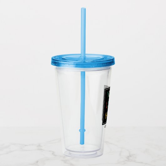 Benutzerdefiniertes Logo mindestens mit Strohakryl Acryltrinkbecher (Rechts)