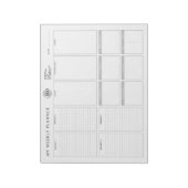 Benutzerdefiniertes Logo Minimalistisch Einfaches, Notizblock (Rotiert)