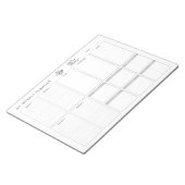 Benutzerdefiniertes Logo Minimalistisch Einfaches, Notizblock (angewinkelt)