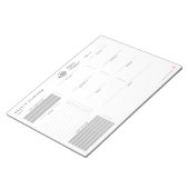 Benutzerdefiniertes Logo Minimalistisch Einfaches, Notizblock (angewinkelt)