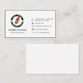 Benutzerdefiniertes Logo Minimalistisch mit Social Visitenkarte (Vorne/Hinten)