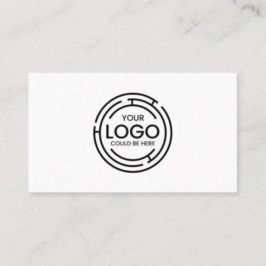 Benutzerdefiniertes Logo Minimalistisch Moderne el Visitenkarte (Rückseite)