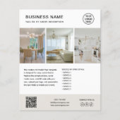Benutzerdefiniertes Logo Minimalistischer Marketin Flyer (Vorne)