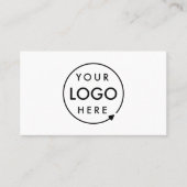 Benutzerdefiniertes Logo | Minimalistisches Corpor Visitenkarte (Vorderseite)
