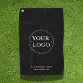 Benutzerdefiniertes Logo mit der neuen Marke Black Golfhandtuch