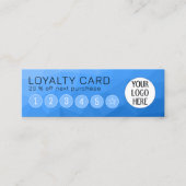 Benutzerdefiniertes Logo mit hellblauem Gradient G Treuekarte (Vorderseite)