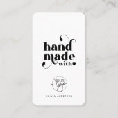 Benutzerdefiniertes Logo mit Liebe Vielen Dank Visitenkarte (Vorderseite)