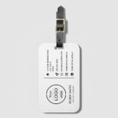 Benutzerdefiniertes Logo mit Symbolen für soziale Gepäckanhänger (Vorderseite Vertikal)