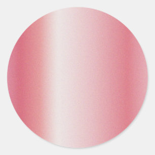 Benutzerdefiniertes Logo mit Text Rose Gold Leere  Runder Aufkleber