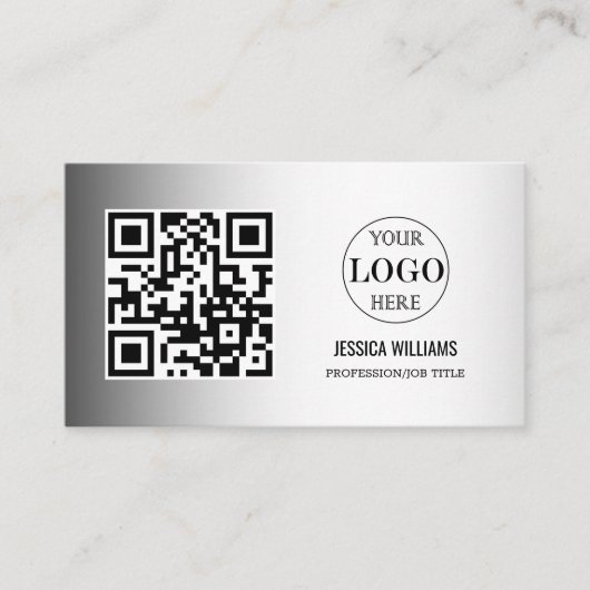 Benutzerdefiniertes Logo mit verschwommenem grauem Visitenkarte (Vorderseite)