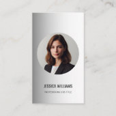 Benutzerdefiniertes Logo mit verschwommenem grauem Visitenkarte (Vorderseite)