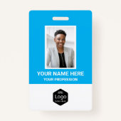 Benutzerdefiniertes Logo Mitarbeiter Foto Personal Ausweis (Vorderseite)