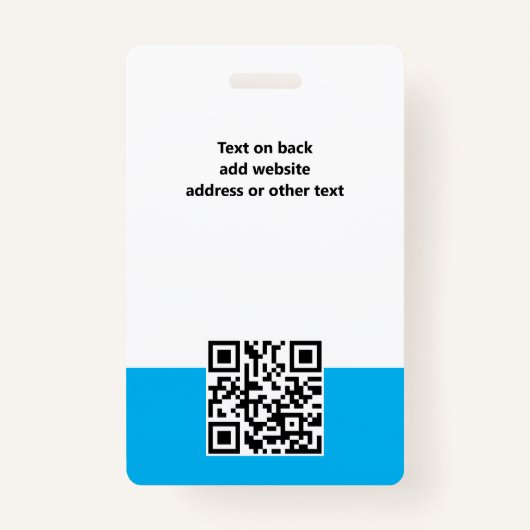 Benutzerdefiniertes Logo Mitarbeiter Foto Personal Ausweis (Rückseite)