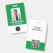 Benutzerdefiniertes Logo Mitarbeiter Foto Personal Ausweis (Front & Back)