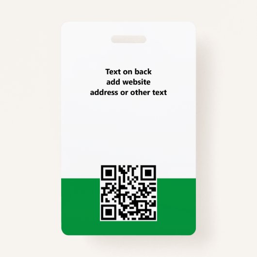 Benutzerdefiniertes Logo Mitarbeiter Foto Personal Ausweis (Rückseite)