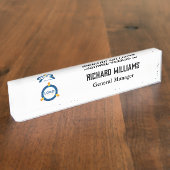 Benutzerdefiniertes Logo Mitarbeiter Magnet- oder  Namensplakette (Seite)
