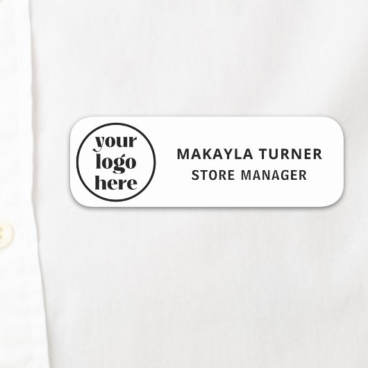 Benutzerdefiniertes Logo Mitarbeiter Magnet oder S Namensschild