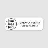 Benutzerdefiniertes Logo Mitarbeiter Magnet oder S Namensschild (Vorderseite)