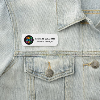 Benutzerdefiniertes Logo Mitarbeiter Magnet oder S Namensschild