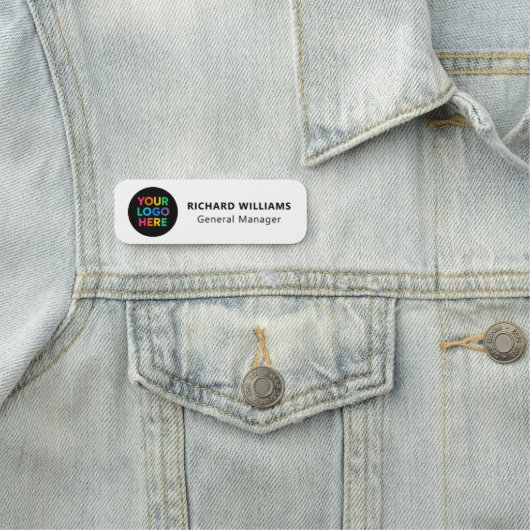Benutzerdefiniertes Logo Mitarbeiter Magnet oder S Namensschild (Beispiel)