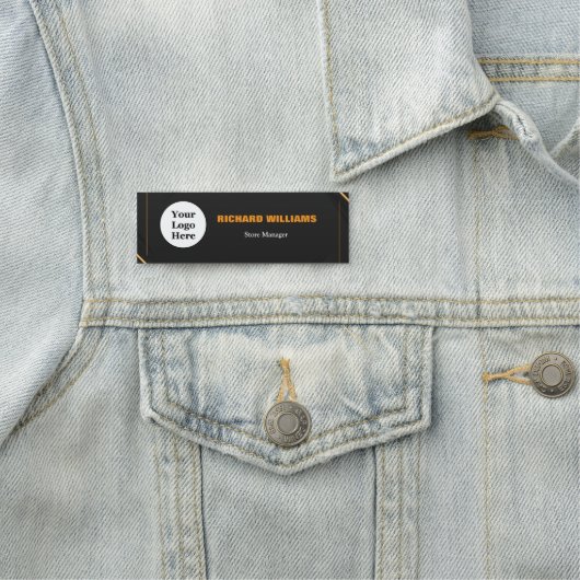 Benutzerdefiniertes Logo Mitarbeiter Magnetic oder Namensschild (Beispiel)